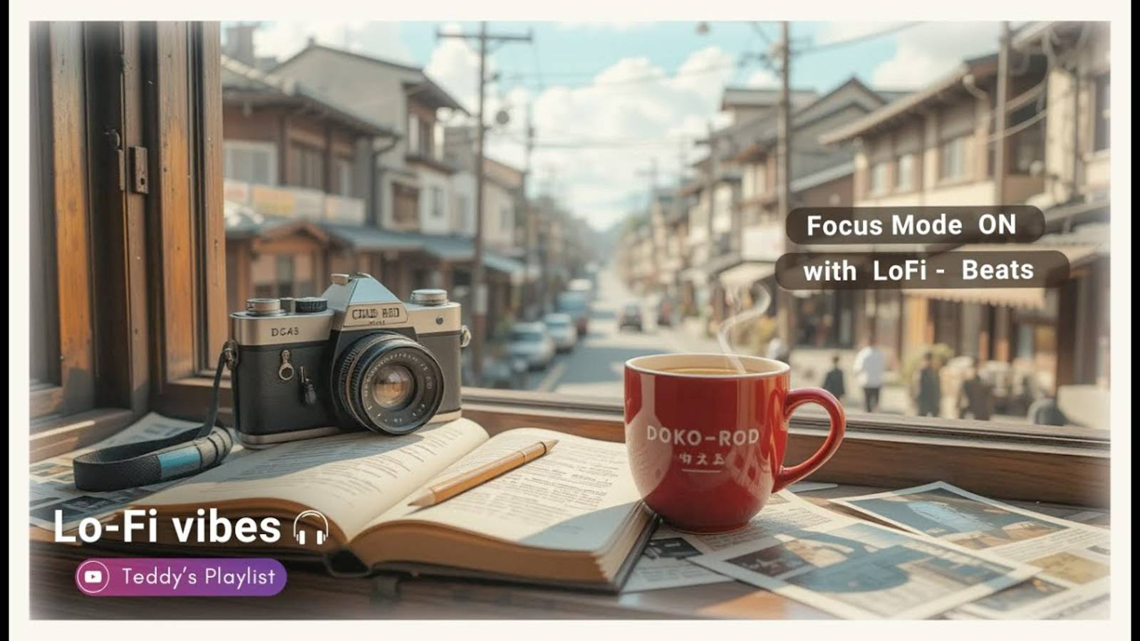 Утренний лоуфай для концентрации | Чилл-атмосфера кофейни для работы и учёбы