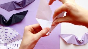 Оригами Летучая Мышь из бумаги машет крыльями | Origami Hall