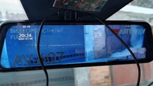 Обзор видео регистратора зеркало Artwey av-607 с дополнител