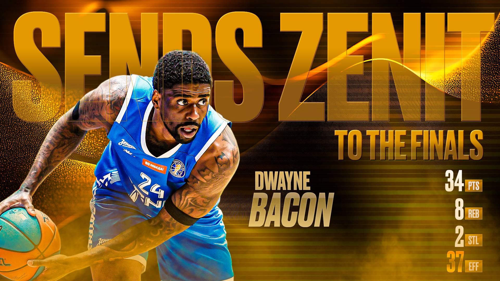 Лучший матч Дуэйна Бэйкона по результативности смотреть онлайн