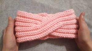 Повязка Бантик. Вязание спицами. Мастер-Класс