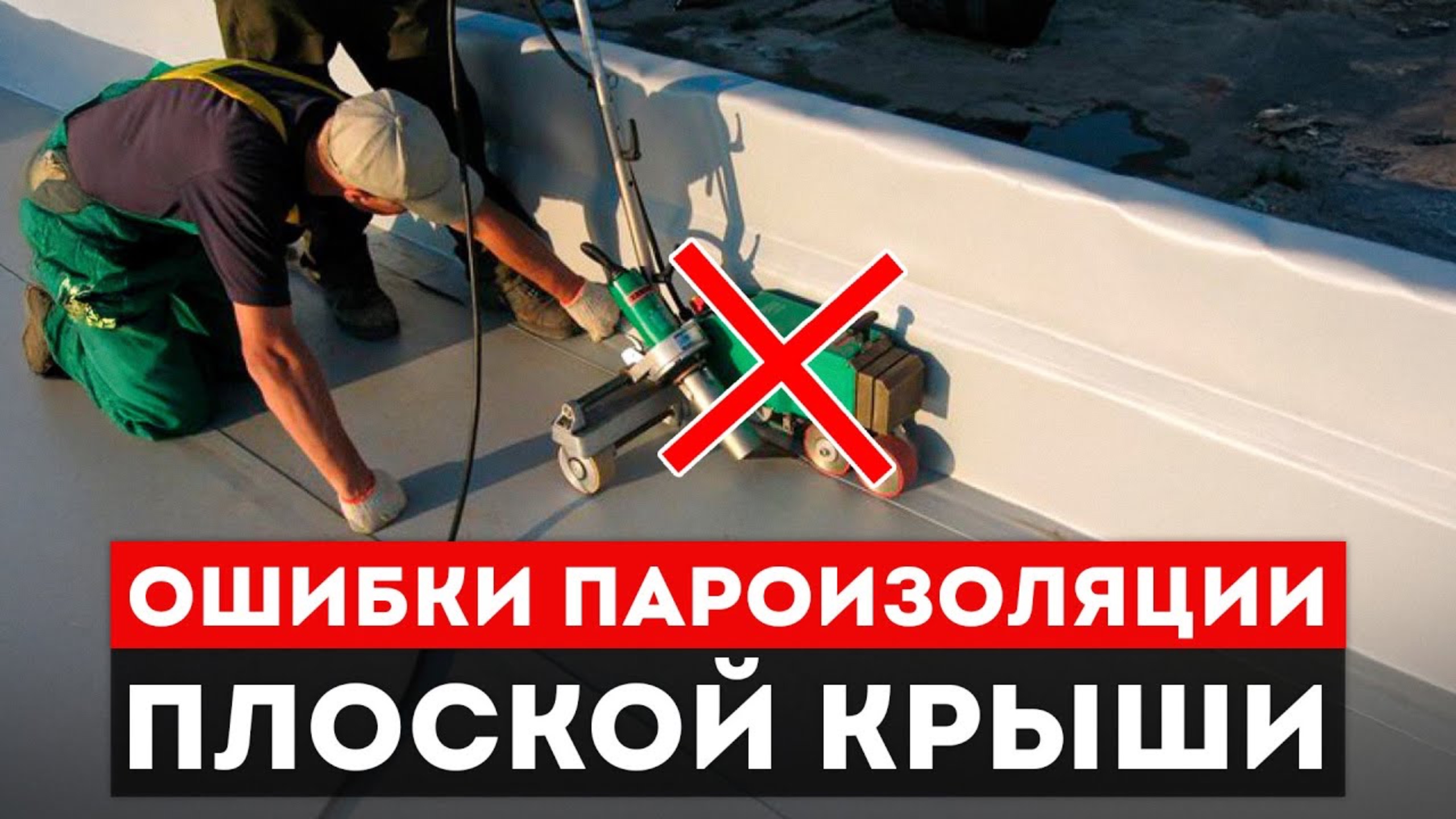 ТРИ ОШИБКИ где КОСЯЧАТ 90% / Как правильно укладывать пароизоляцию на плоской крыше? смотреть онлайн