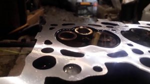 Результат притирки  клапанов головки volkswagen passat b5 1.8 t