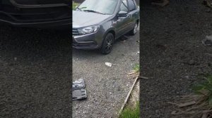 Проставки 20мм. на Гранте. Резина 195/60/15