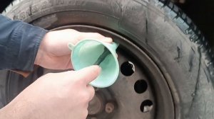 Замена вентиля без разбортовки колеса, Проверка лайфх