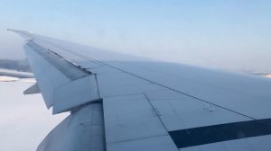 Отличный вид на механизацию крыла Boeing 777 при посадке с?