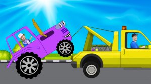 Синий трактор и эвакуатор - детская песенка