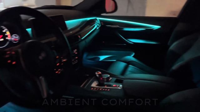 Комфортна подсветка салона BMW X5 F15 #подсветка #bmwx5 #bmwx5f15 смотреть онлайн