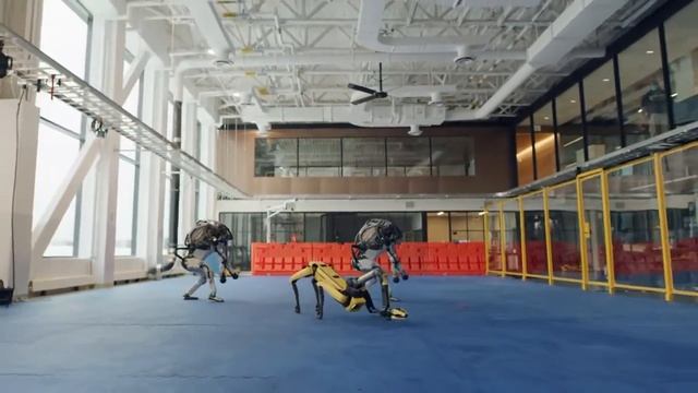 Роботы Boston Dynamics танцуют