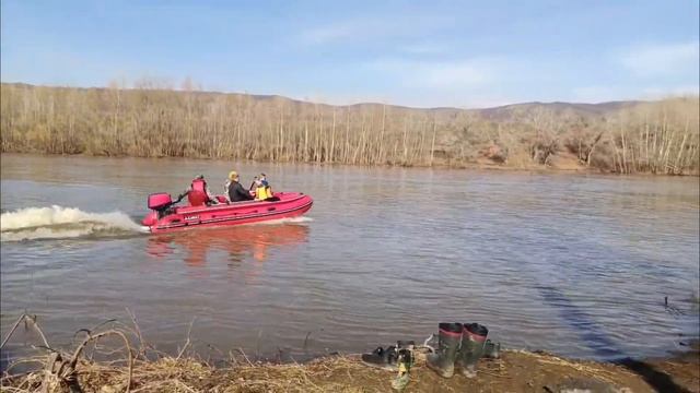 Азимут 450 JET+SeaPro 30 Jet первый тест на воде.