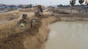 Строительство, засыпка  карьера