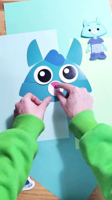 Сделаем Котёнка Мур вместе ✂️🐈 аппликация для детей! — Цветняшки — head shoulders knees and toes смотреть онлайн