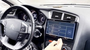 Крутая магнитола Ситроен С4  2012+ с Full HD экраном. Штатная