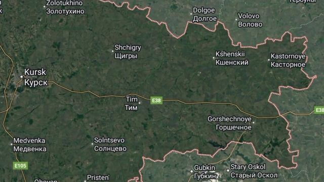 КУРСКАЯ ОБЛАСТЬ НА КАРТЕ. смотреть онлайн