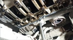 Снятие поддона  и замена резинки датчика уровня масла