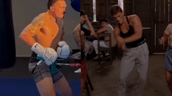 Усик против Вандама. Танец Усика перед боем #усик #ван?