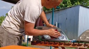 Как полировать фары от А до Я ?. Как снимать фары на Hover H