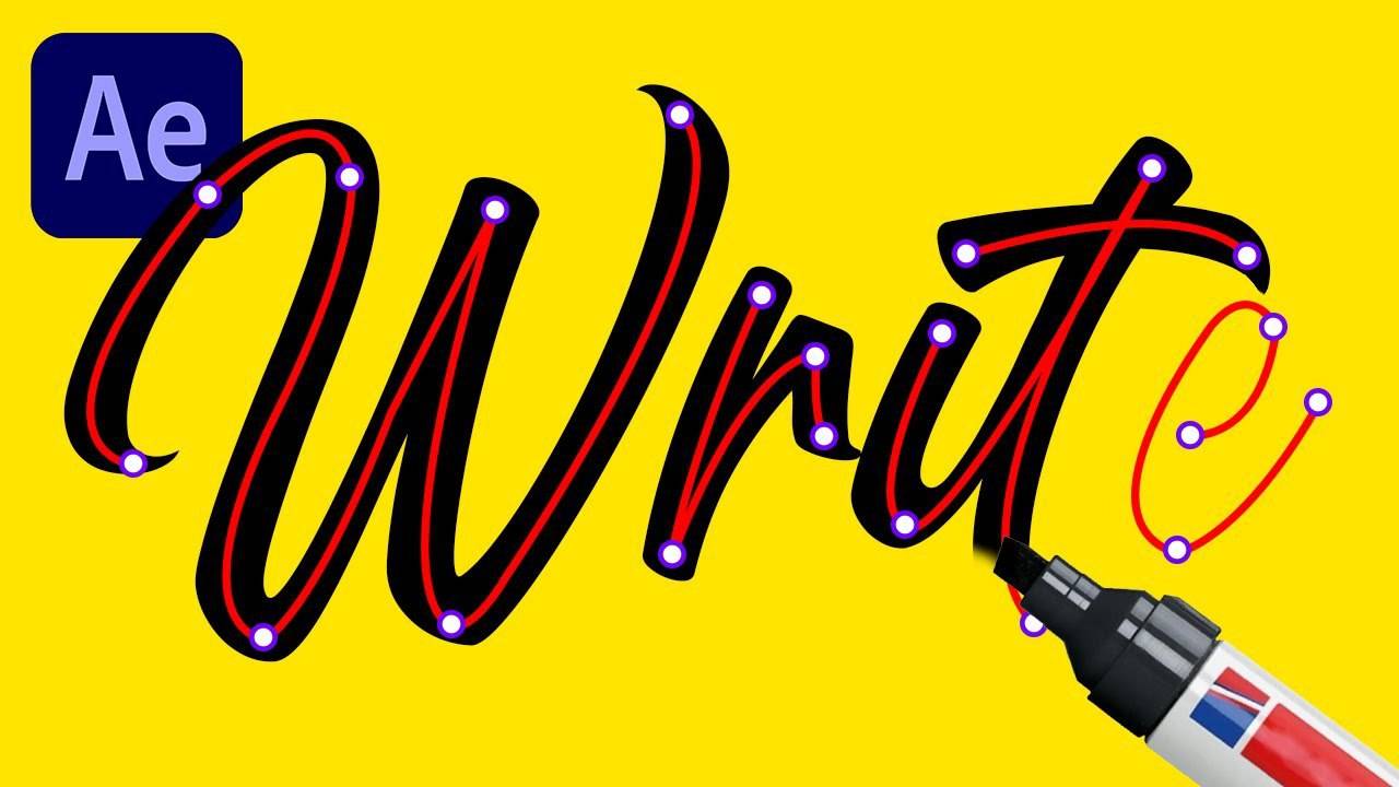 Анимация рукописного текста в After Effects смотреть онлайн