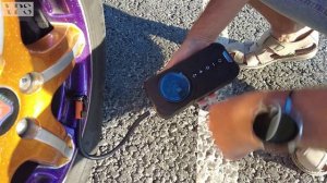 Портативный автомобильный повербанк-компрессор. Расп