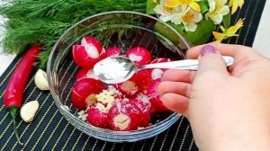 МАРИНОВАННЫЙ РЕДИС. БИТЫЙ РЕДИС. Вкусная закуска.