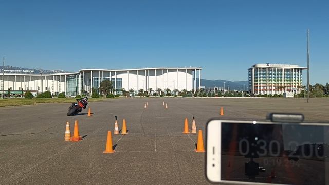 Gymkhana GP 2025 Stage 1/ Андреев Алексей/ Triumph Street Triple R/ Heat 3A: 00:51.836