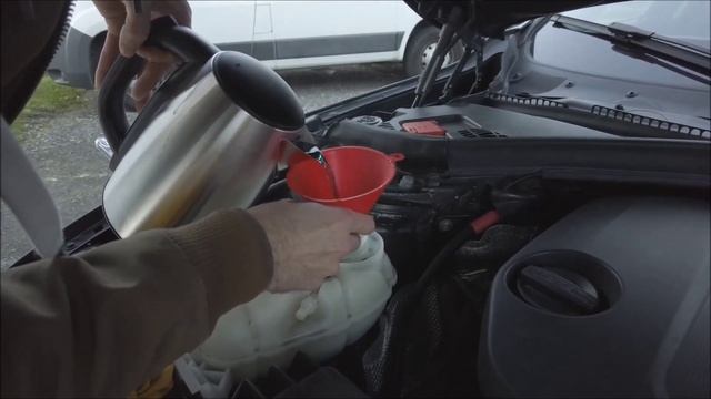 Замена антифриза (coolant) на BMW F30 N47 дизель, в домашних усл