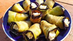 Рулетики из баклажанов с сыром и грецким орехом. Как сделать чтобы баклажаны не впитывали масло