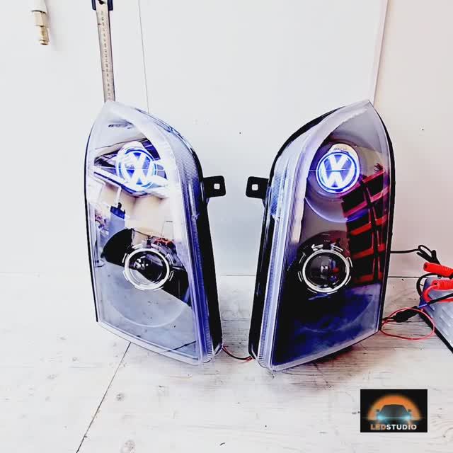 Volkswagen Crafter светодиодный тюнинг комплект фар смотреть онлайн