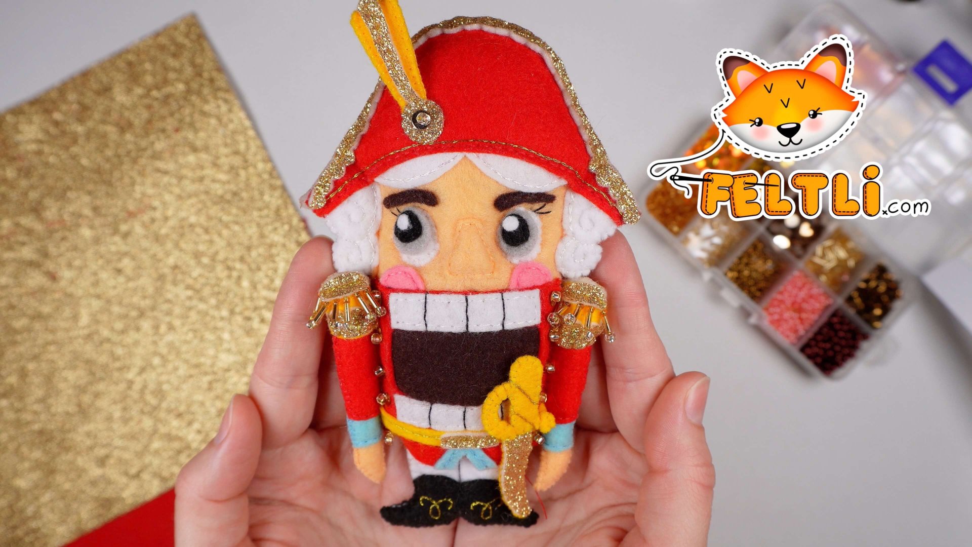 Мастер-класс Щелкунчик из фетра своими руками / Выкройка Щелкунчика смотреть онлайн