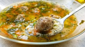 Картофельный суп с фрикадельками и рисом - простой рецепт