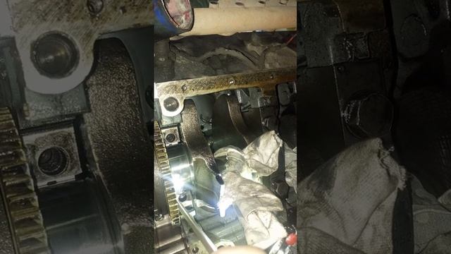 меняю в полевых условиях коренные вкладыши КамАЗ