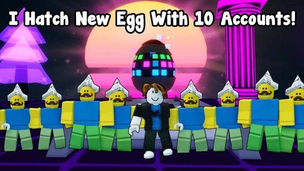 I Used 10 Accounts To Hatch New Egg And This Happened In Bubble Gum Simulator INFINITY!