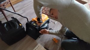 Собираю и тестирую электрическую газонокосилку DEKO