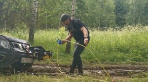 Лебедка для кроссовера. Испытание двух якорей для леб?
