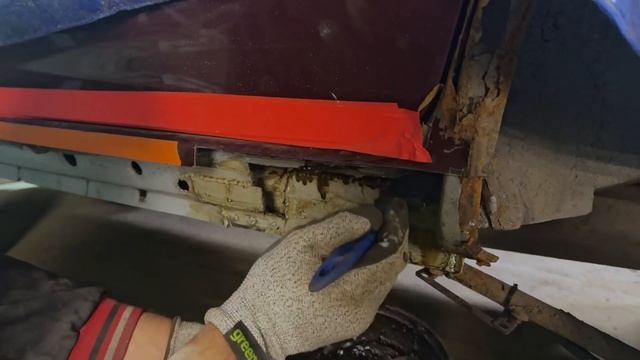 Замена порогов на KIA Spectra смотреть онлайн