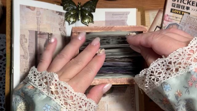 ASMR ~ Заполнение разворота в блокноте ~ Звуки коллажи для крепкого сна смотреть онлайн