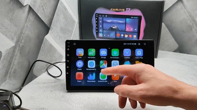 Андроид магнитола CARLIVE Т7 Ядер4 1.5Ггц память 2х32 смотреть онлайн