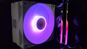 Работа подсветки кулера DEEPCOOL AG400 DIGITAL WH ARGB