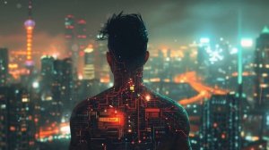 Киберпанк - Атмосфера и музыка неонового города, электронная музыка для отдыха