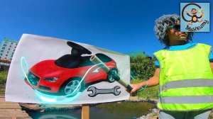 Манкиту играют в полицию и автомойку с машинами. Истории для детей