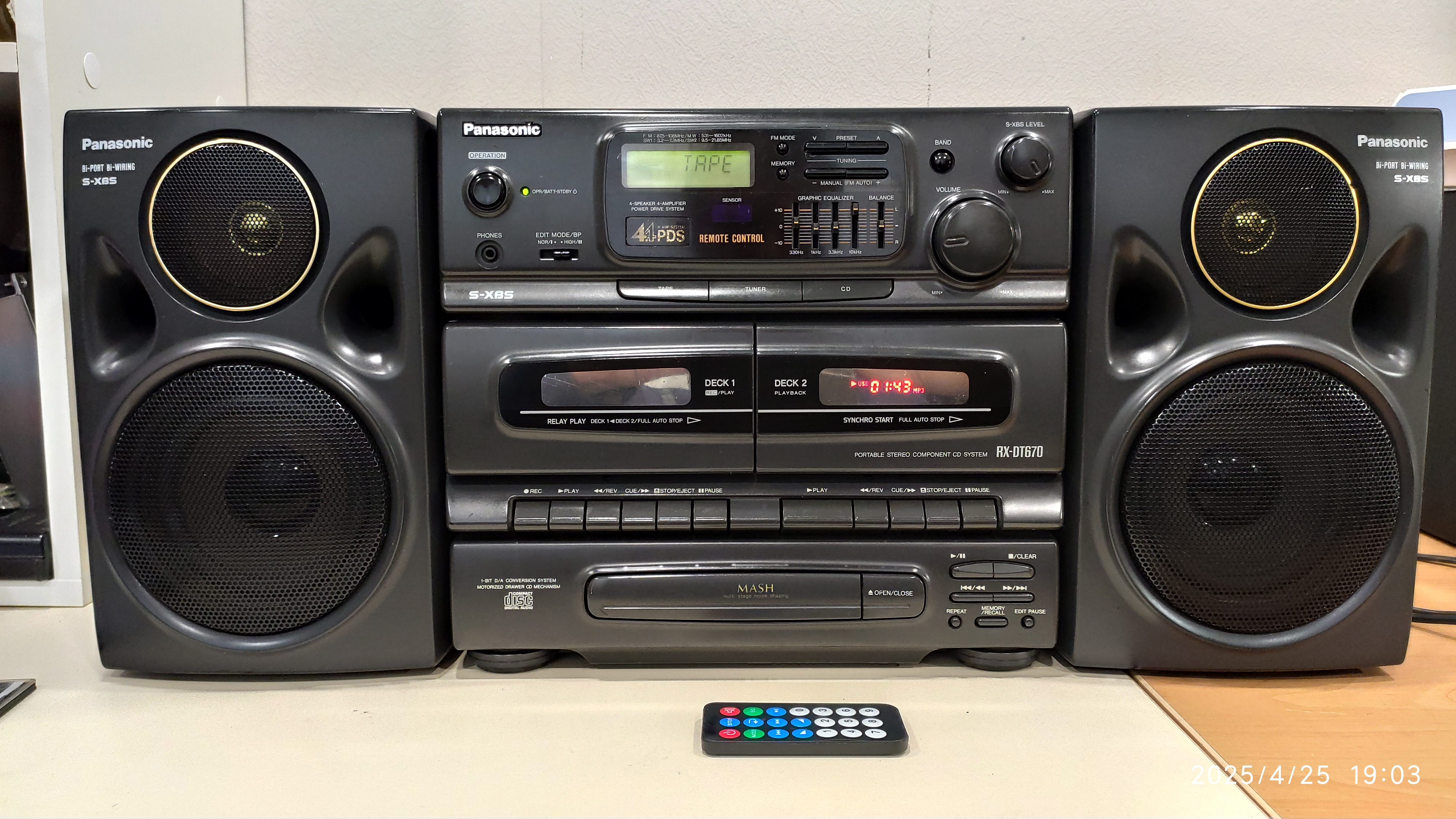 Panasonic rx td670 c Bluetooth/Usb/Microsd/Fm/Aux модулем, переведён на Li-ion аккумуляторы смотреть онлайн