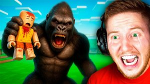100 Игроков vs 1 Горилла в Roblox