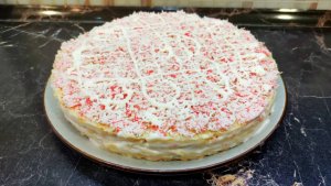 Закусочный торт. Торт из вафельных коржей с крабовыми палочками. Закуска. #топыкатегорий