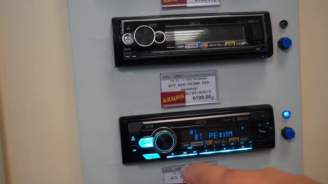 Обзор процессорных магнитол ACV ADX-907, 905, 903, 211BM