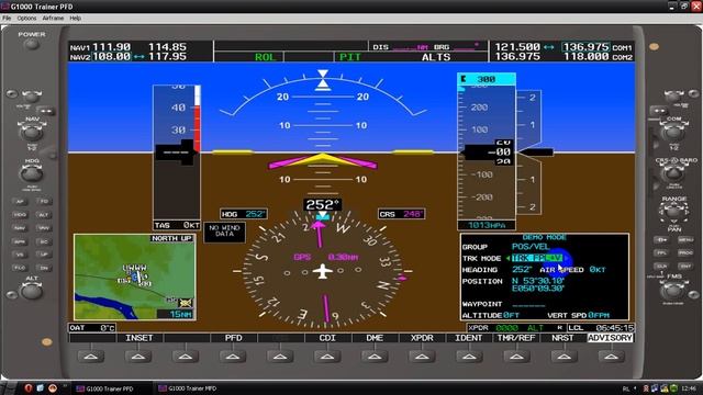 PFD Part 2 кнопки Garmin G1000