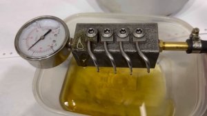 Проверка форсунок охлаждения поршней