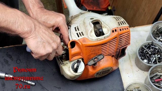 Штиль(Stihl) FS 50C. Ремонт после многолетний эксплуатации смотреть онлайн