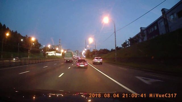 Mio MiVue C317 - вечерняя съёмка №2