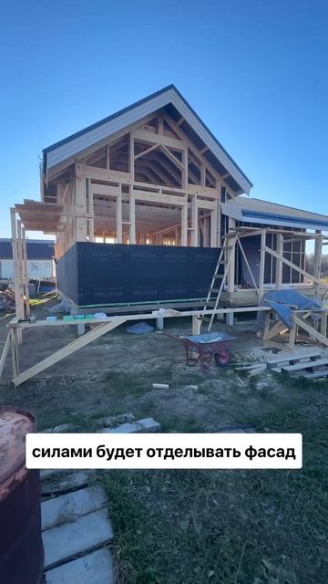 Строительство каркасного дома, проект ГаммаХаус #каркасныйдом #дача #каркасныедома #каркасныедомаспб смотреть онлайн