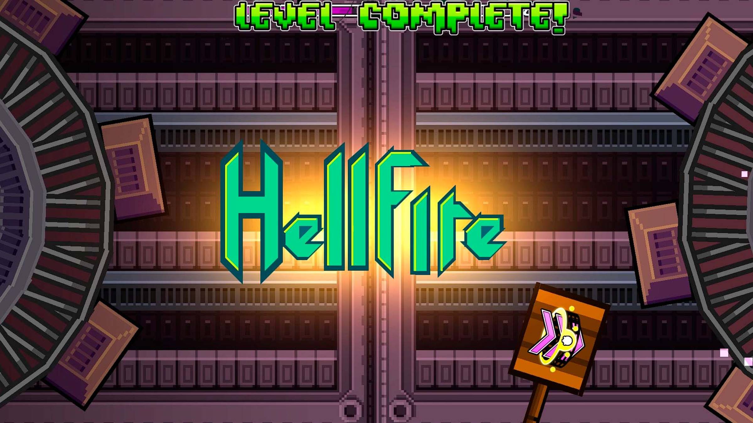 Играем в Geometry Dash- Hellfire by SwitchStepGDYT смотреть онлайн